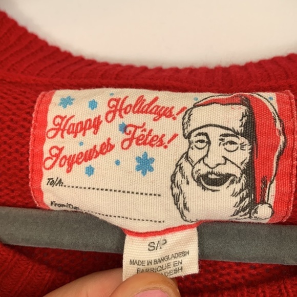 Bluenotes Red Holiday Christmas Knit Sweater - Picture 6 of 7